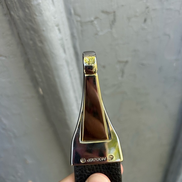 Suzi Roher black patent stretch belt, medium - Picture 5 of 7